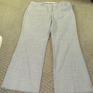 Express Design Studio Size 6R Editor Pants Gray Pin Stripe Flared Career EUC